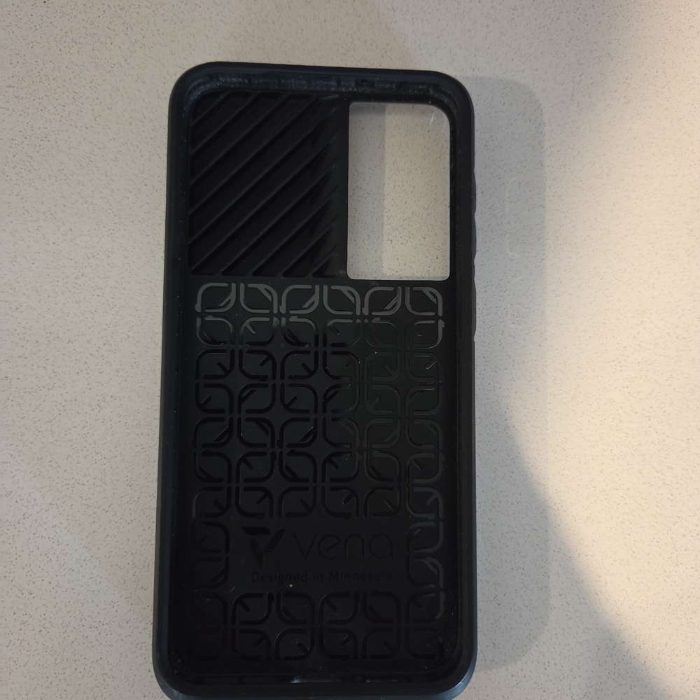 Vena Cava Black Phone Case with Carbon Fiber Texture